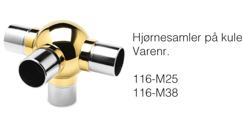 Formessinget Clamps 4-veis 25mm 11.0207.025.22