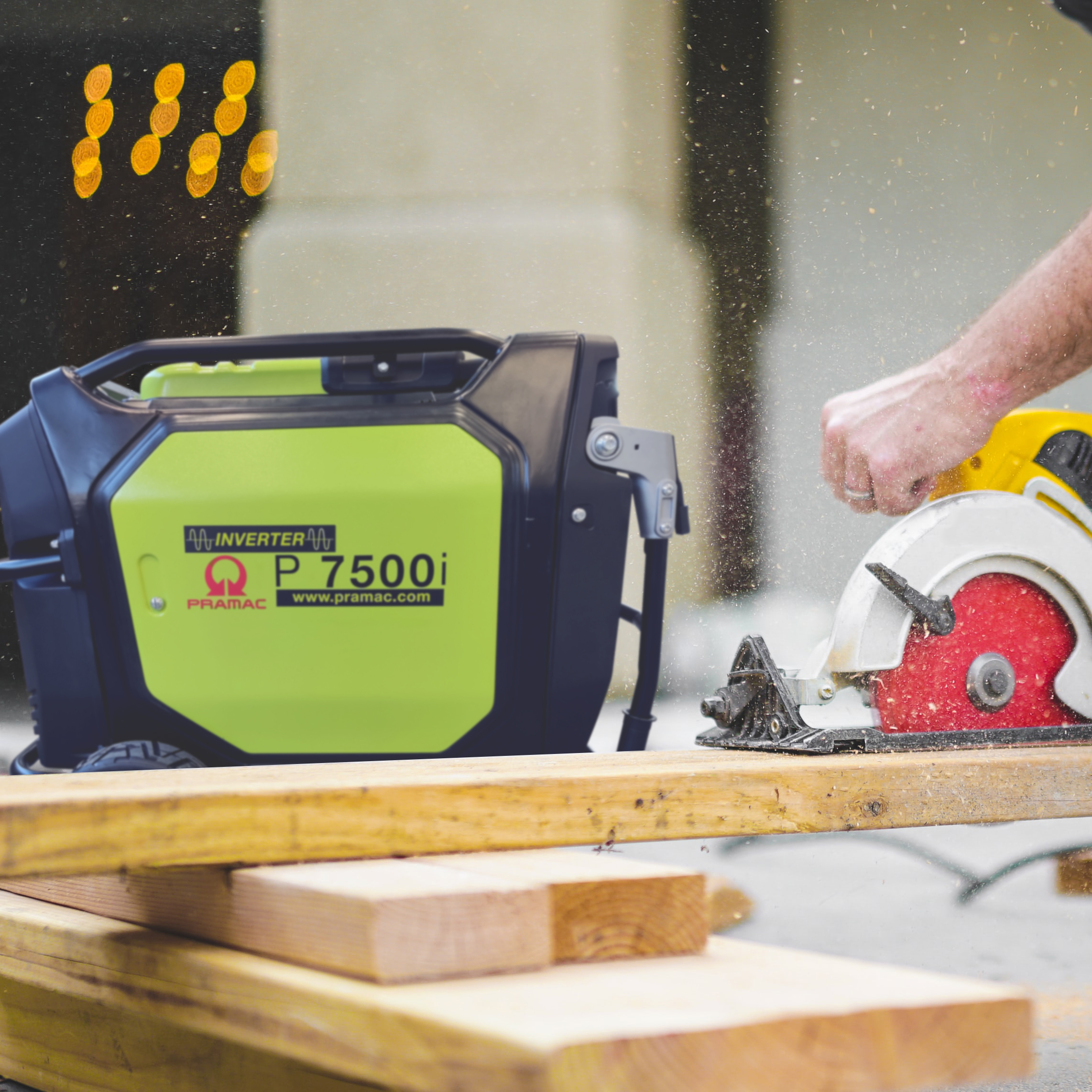 Aggregat Pramac 7 kW P 7500I El-start - Bilde 3