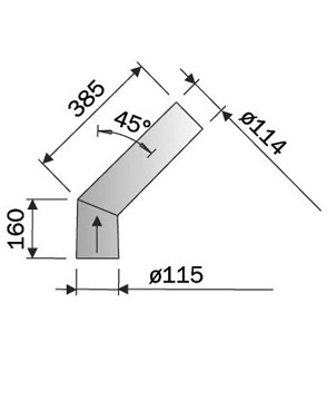 Monteringsrør uisolert, 90 grader, sort