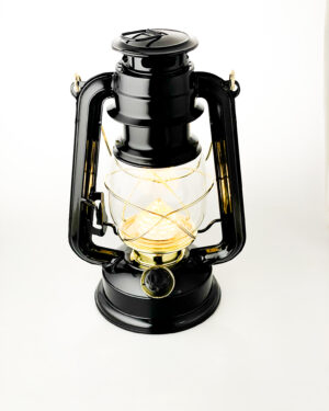 Fj&oslash;slykt 235 LED Svart & gull H=24,5cm