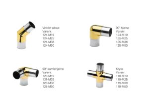 Clamps med 'messing-look'