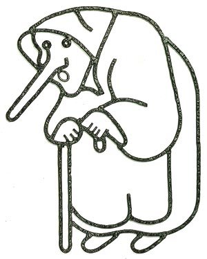 Veggmotiv kjerring 28 x 40